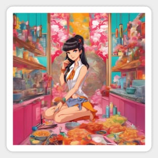 Anime Dreams Cute Girl  Anime Graphic Magnet